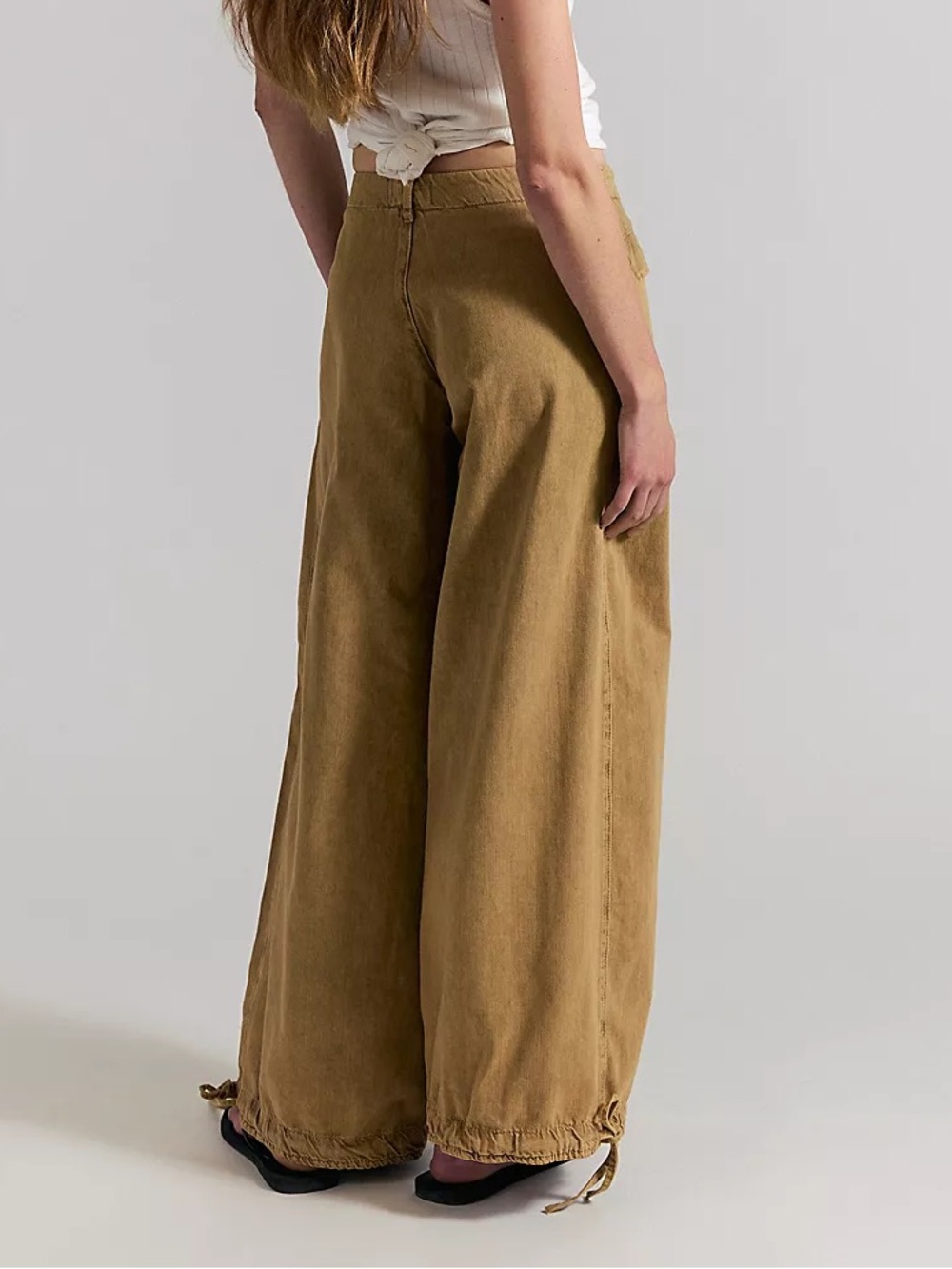 Free People Lotus Balloon Jeans NWT Mustard - Picture 3 of 10